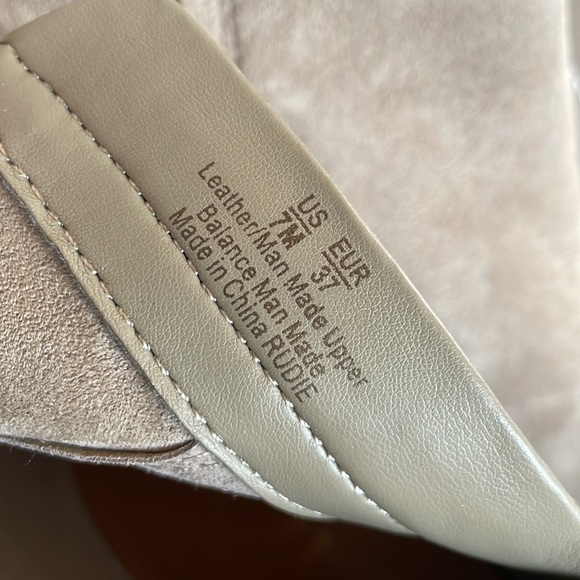 Sam Edelman Suede bootie, size 7, taupe, 2 in boot heel, fringe detail. - Picture 6 of 9